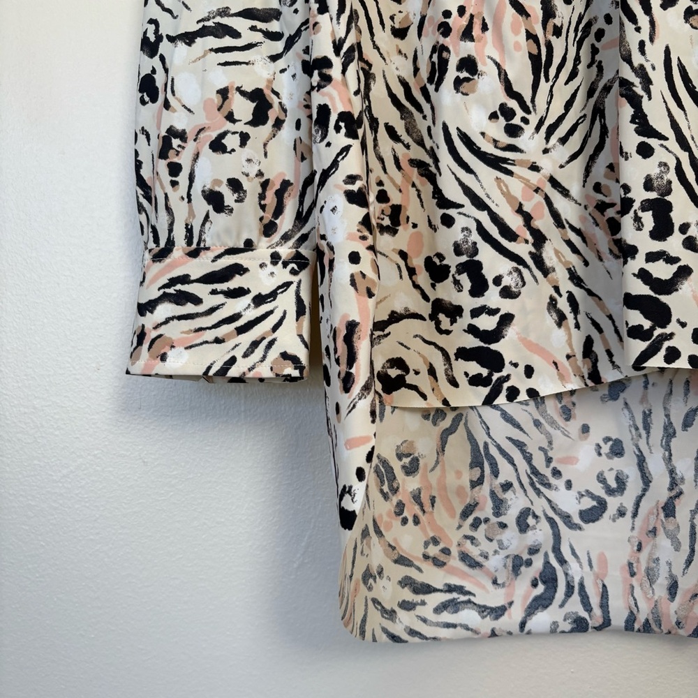 Tribal Multicolor Animal Print Blouse Size XL NWT - Picture 5 of 16